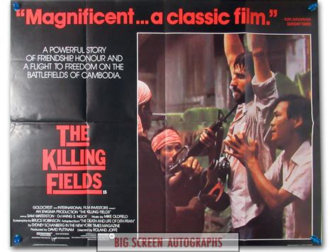 The Killing Fields quad poster | Big Screen Autographs