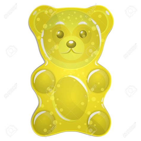 Yellow gummy bear vector illustration - 96457124 Bear Vector, Bear Clipart, Vector Art, Gummy ...