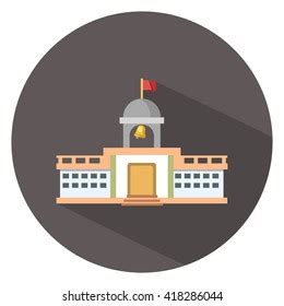 School Building Icon Stock Vector (Royalty Free) 418286044 | Shutterstock