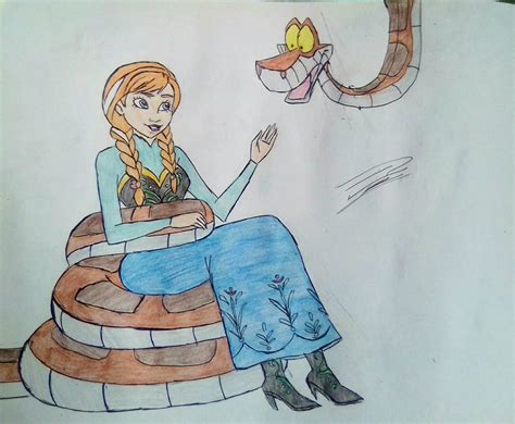 Kaa and Anna a Surprise Meeting by takoyaky-kun on DeviantArt