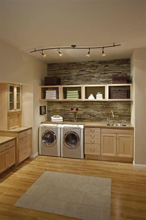 Functional laundry room cabinets with modern design