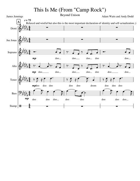 This Is Me (From "Camp Rock") Sheet music for Piano, Stamp (Mixed Ensemble) | Musescore.com