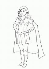 Supergirl Coloring Pages  Best For Kids sketch template