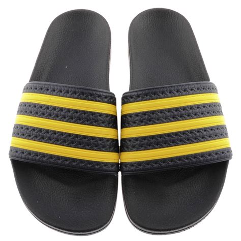 adidas Originals Adilette Slides in Yellow for Men - Lyst