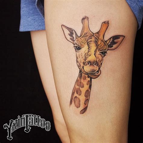 40 Best Giraffe Tattoo Ideas: Celebrating Grace and Ingenuity | Giraffe tattoos, Baby giraffe ...