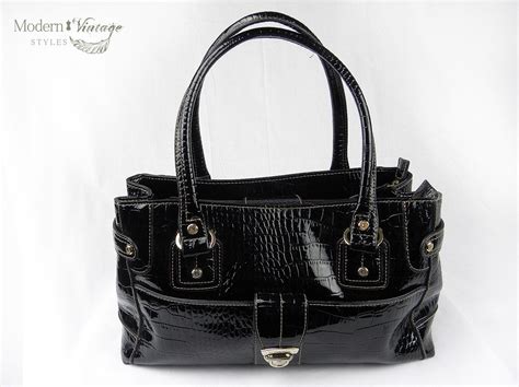 Items similar to Ladies Liz Claiborne Black Handbag/Purse on Etsy