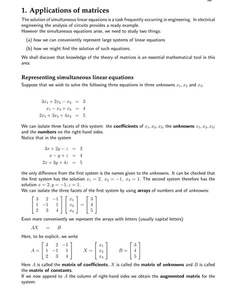 SOLUTION: Applications of matrices - Studypool