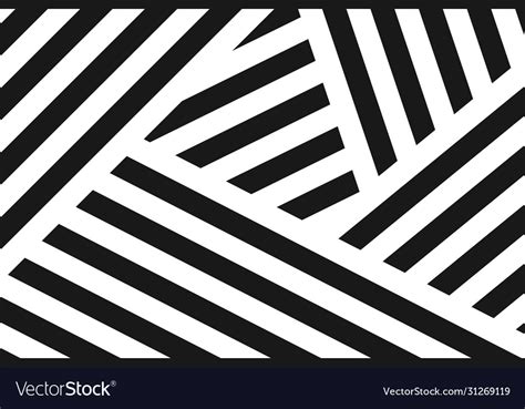 Abstract black and white pattern stripe line Vector Image