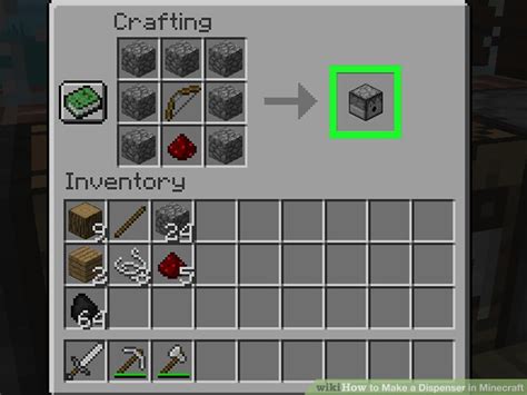 How to Make a Dispenser in Minecraft (with Pictures) - wikiHow