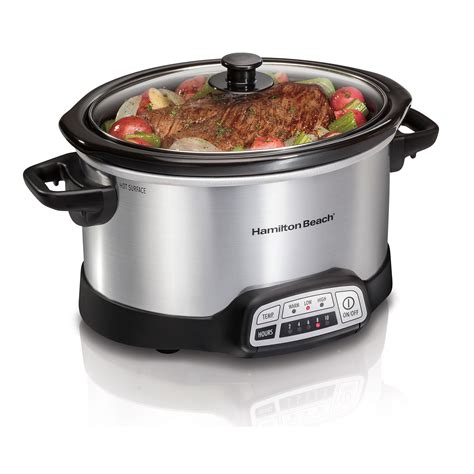 Hamilton Beach 4 Quart Programmable Slow Cooker - 33443 | HamiltonBeach.com