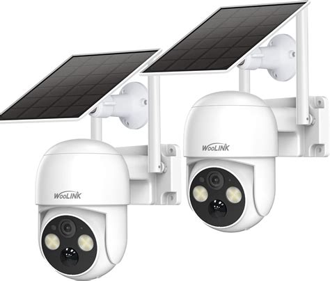 Amazon.com : WOOLINK 2PCS 4MP Solar Security Camera Wireless Outdoor, 2 ...