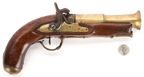 Lot 676: Early English Blunderbuss Pistol | Case Auctions