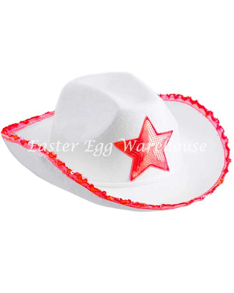 Cowboy Hat With Star - Red - Easter Egg Warehouse