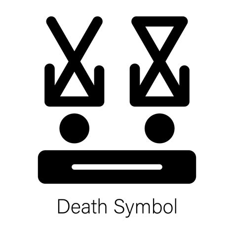 Trendy Death Symbol 45999293 Vector Art at Vecteezy