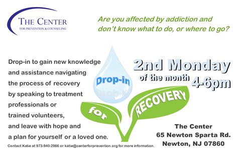 Drop-in for Recovery – The Center for Prevention & Counseling