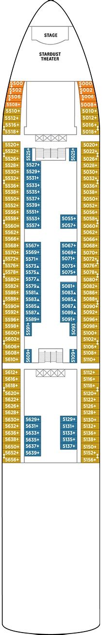 Norwegian Dawn Deck plan & cabin plan