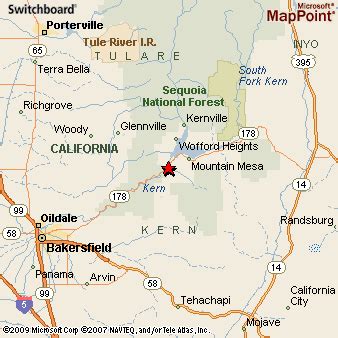 Lake Isabella, California Area Map & More