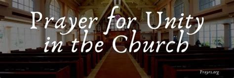 Peaceful Prayer for Unity in the Church - Prayrs