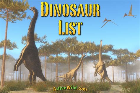 List Of Dinosaurs – Dinosaur Names With Pictures & Information