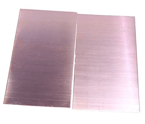 Copper Sheet 18ga 3 x 6 1.0mm Thick Pkg of 2