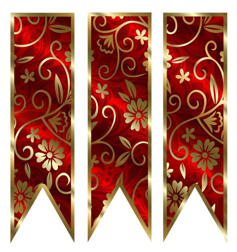 Gold Trim Royal Red Ribbons by Victorian-Lady on DeviantArt