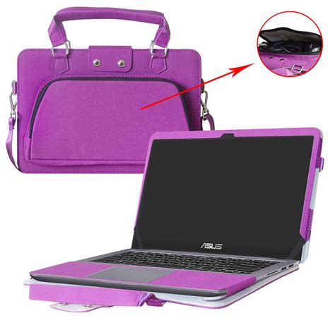 Labanema ASUS VivoBook S14 Case,2 in 1 Accurately Designed Protective PU Cover + Portable ...