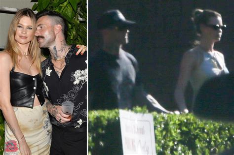 Adam Levine, Behati Prinsloo hold hands amid cheating claims