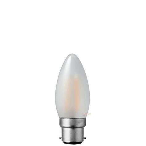 Shop 2W Candle Dimmable LED Light Bulb (B22) Frost 2700K | Liquid LEDs ...