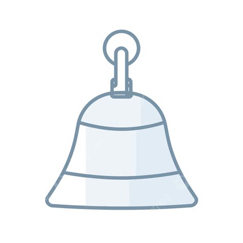 Bell Icon In An Outline Design Vector, A Lineal Icon Depicting Silver ...