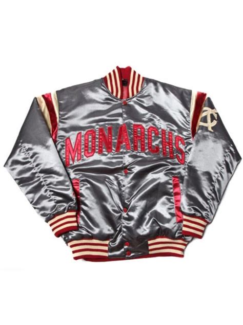 Kc Monarchs Satin Varsity Jacket - Leather Jacketz