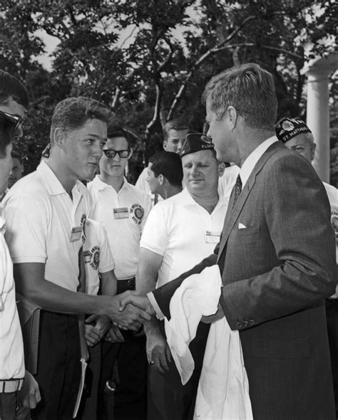 President Kennedy meets 17 year old Bill Clinton : r/Presidents