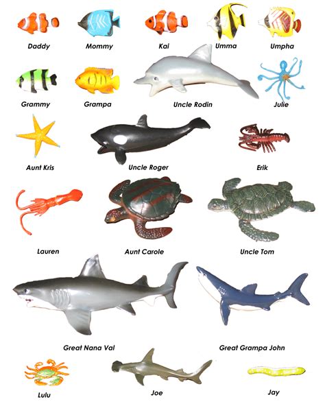 sea-creatures-family.gif (1024×1280) | Ocean | Pinterest | Nursery school, Marine life and ...