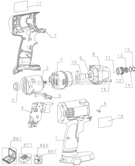 DeWALT Cordless Impact Driver | DW054 | eReplacementParts.com