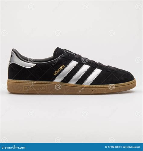 Adidas Munchen Black and White Sneaker Editorial Stock Photo - Image of ...