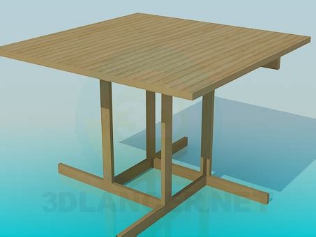 3d model Wooden dining table | 3303 | 3dlancer.net