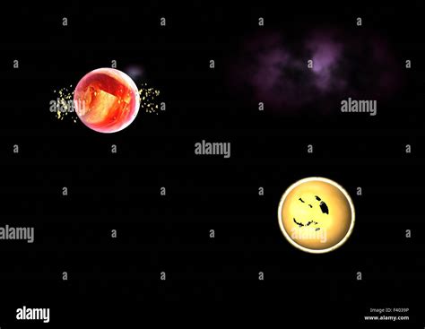 Far-out planets in a space Stock Photo - Alamy