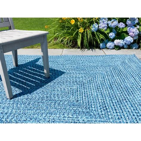 Ashiah Indoor / Outdoor Reversible Area Rug - Blue Wave | Lowes outdoor rugs, Outdoor carpet ...