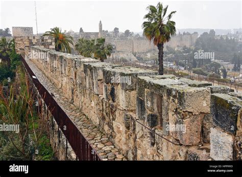 Ancient walls in Old City of Jerusalem, Israel Stock Photo - Alamy