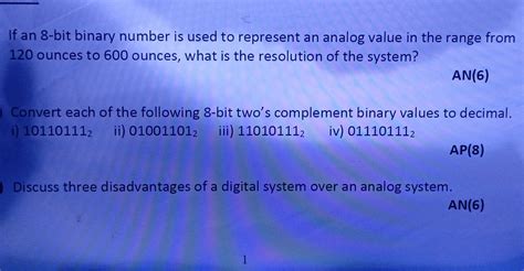 Solved If an 8-bit binary number is used to represent an | Chegg.com