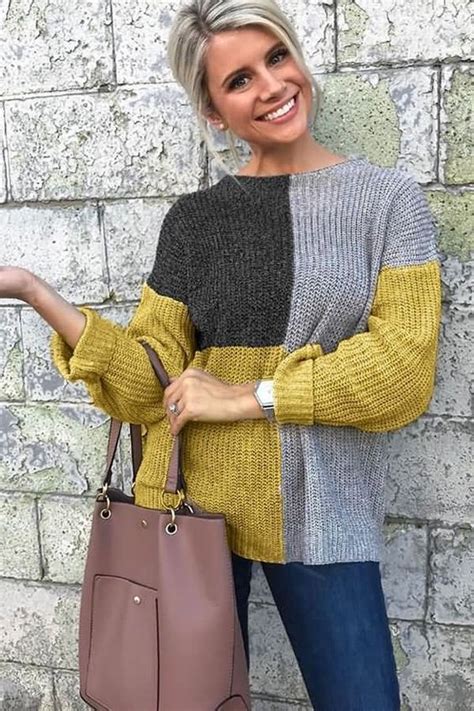 yellow outfit style with sweater, attire ideas, street fashion | Women ...