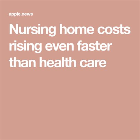 Nursing home costs rising even faster than health care — CBS News ...