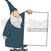 Wizard Holding a Blank Paper - Royalty-free Wizard Clipart Illustration ...