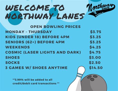 Open Bowling Prices