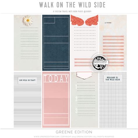 Walk On the Wild Side Travel Album - Greene Edition