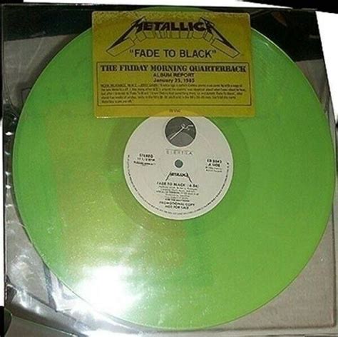 Metallica FADE TO BLACK Rare Green Vinyl 12 : Sold in Myrtle Beach, South Carolina