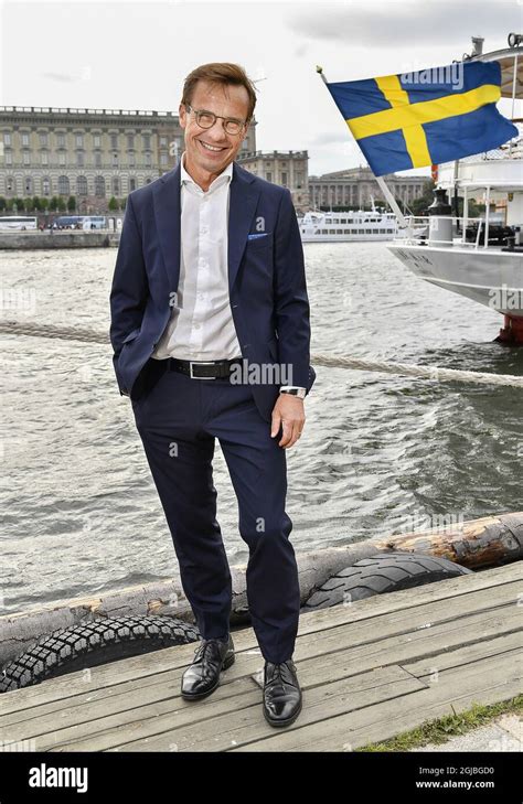 STOCKHOLM 20180824 Ulf Kristersson, Swedish politician and party leader ...