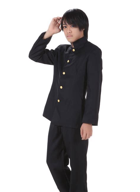 Japanese Anime Cosplay Costume Black Male Formal School Uniform Outfit ...