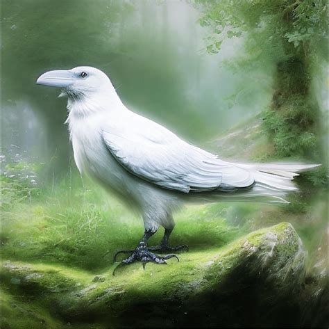 White Raven Wings
