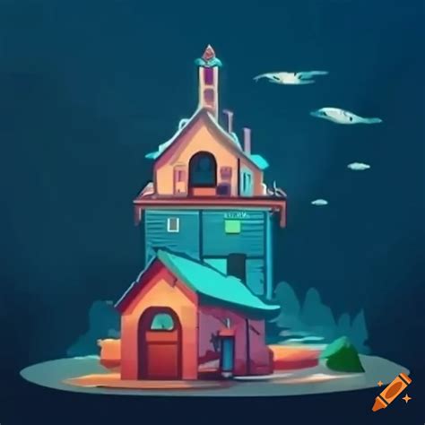 Gameplay of a hosts town simulation game