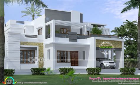 2400 sq-ft modern 4 BHK contemporary house - Kerala Home Design and ...